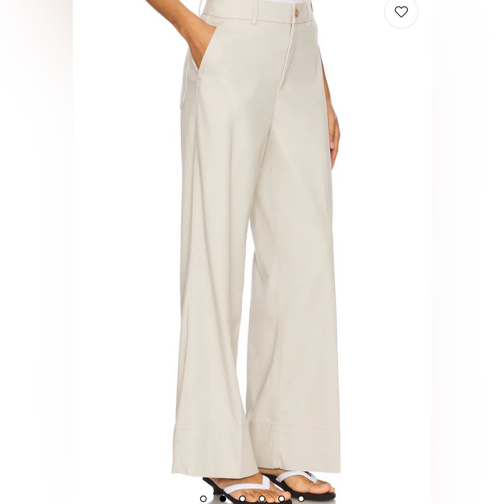 SPANX Wide-Leg Khaki Slacks